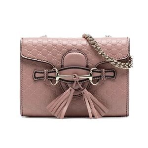 Authentic EUC Gucci Mini Emily Guccissima Crossbody Bag Blush Pink HOT!!!! 🔥